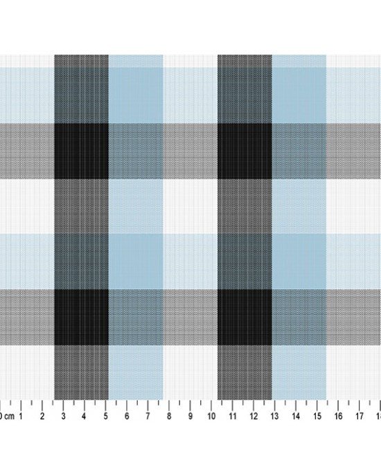 Xadrez Buffalo cor 03 (Azul)